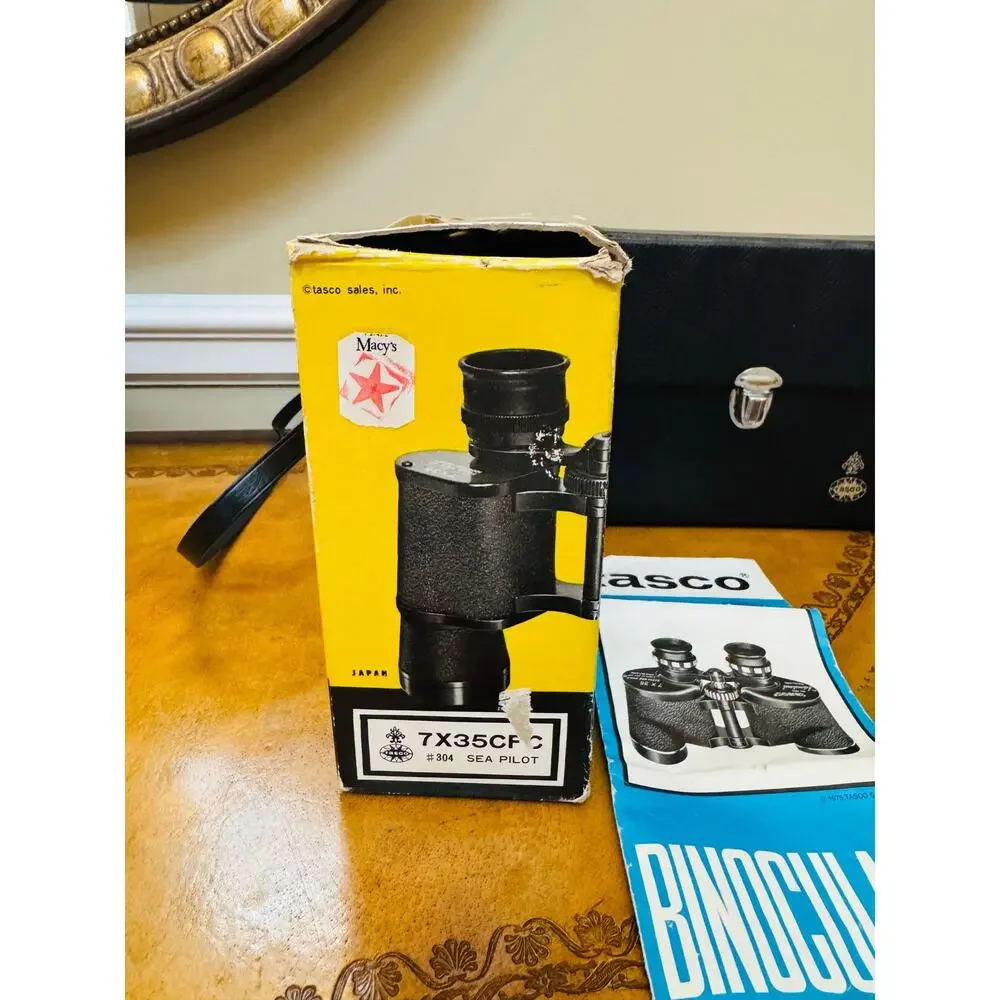 Tasco Binoculars Fully Coated 7x35mm 304 Sea Pilot 304 Case Box Instructions